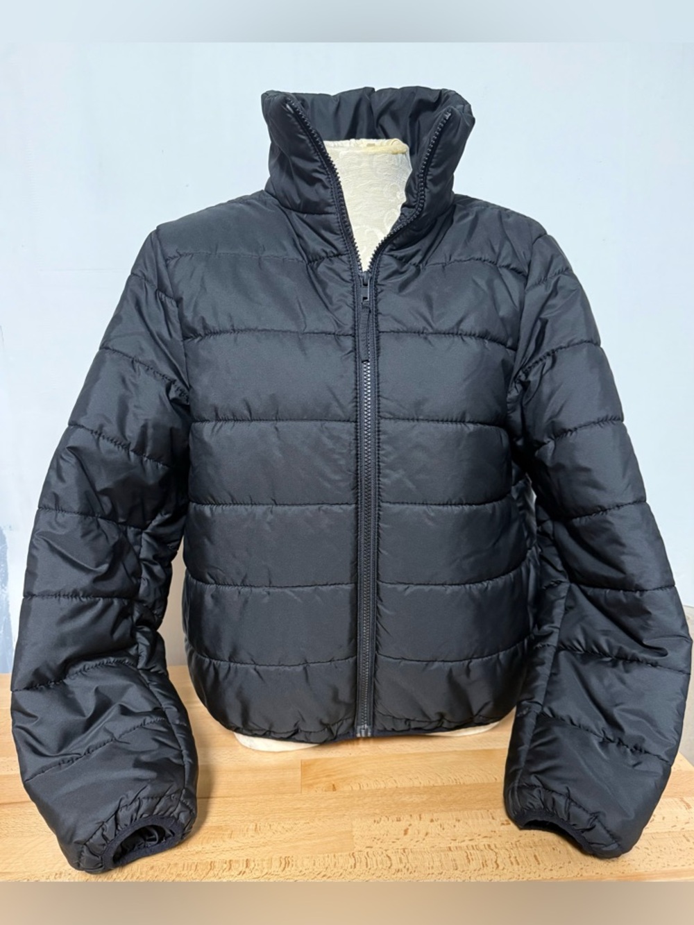 wild fable Women’s Black Quilted Puffer Jacket size S